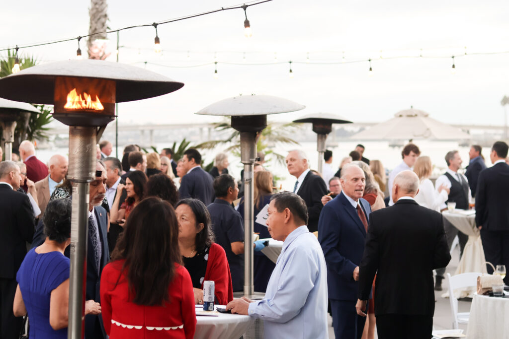 wide shot at an event